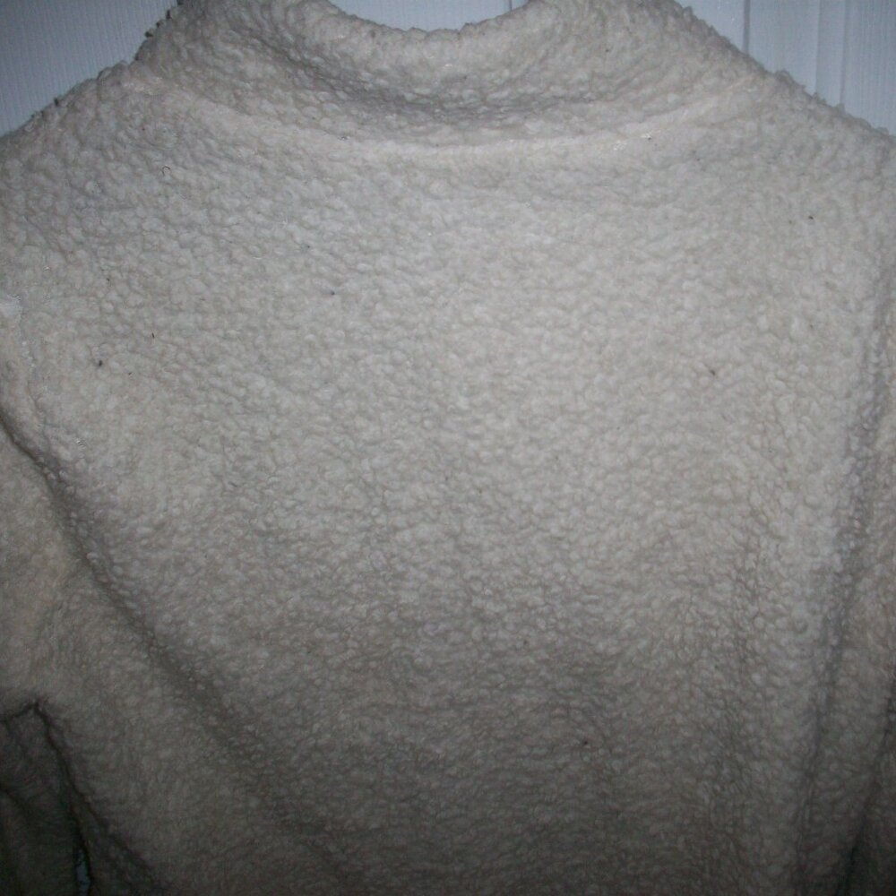 WEATHERPROOF Women's Sherpa Sweater Jacket long Sleeve Size Small S Cozy 1/4 Zip - Picture 3 of 11